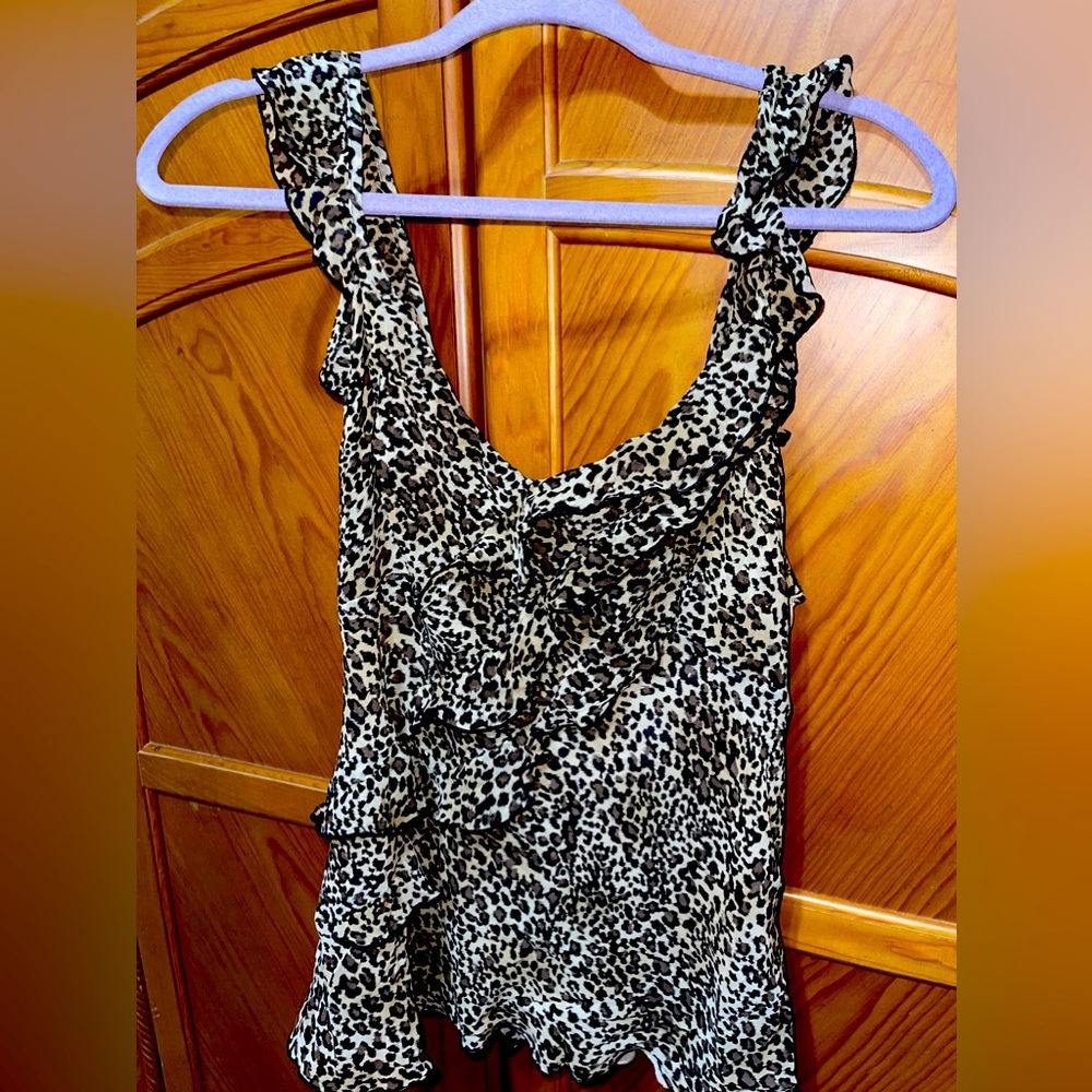 Dana Buchman leopard print camisole, Size 14